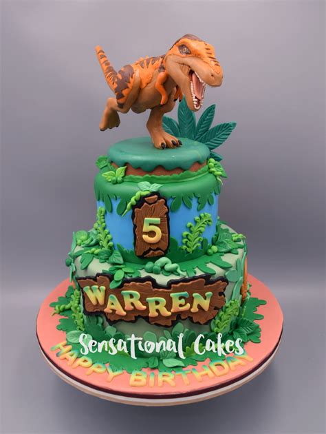 The Sensational Cakes Jurassic Park Inspired Dinosaur 3d Sugar