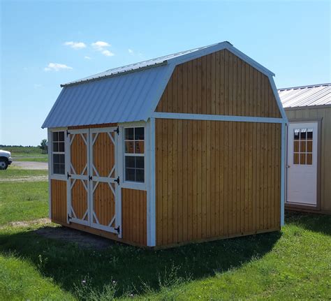 Grandview Buildings 10x12 Side Lofted Barn Polar White Metal Roof With
