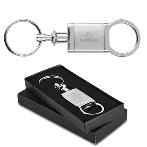 Pull Apart Custom Chrome Key Chain Promotional Keychain