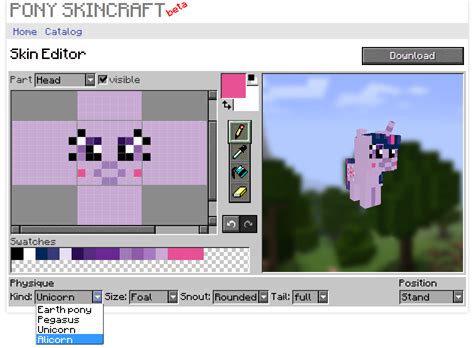 While you may be limited to what you can mod through twitch, the app is loaded with a slew of things you can quickly add to minecraft. Pony Skin Creator - Skins - Mapping and Modding: Java ...