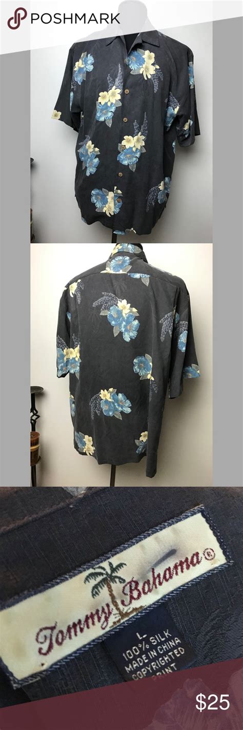 Vintage Tommy Bahama Silk Hawaiian Shirt Aloha Hawaiian Shirt