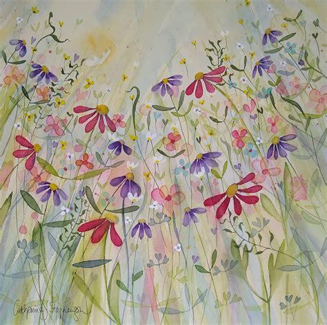 Catherine J Stephenson Spring Floral Pods Cs1745 Original Art At