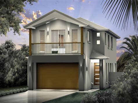 Our narrow lot house plans are designed for those lots 50' wide and narrower. Narrow Lot Home On Water Small Narrow Lot House, duplex ...
