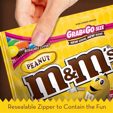 Mandms Peanut Chocolate Candy Grab And Go Size Bag Shop Candy At H E B