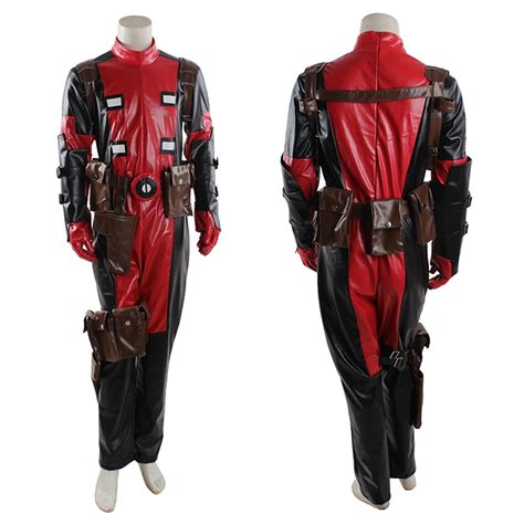 Hot Marvel Adult Deadpool Cosplay Costume Leather Full Body Halloween Costumes For Superhero