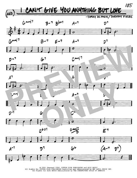 Dorothy Fields I Cant Give You Anything But Love Sheet Music And Printable Pdf Music Notes