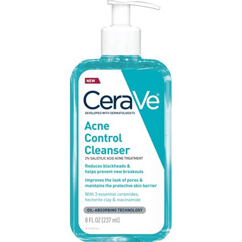 Cerave Acne Control Gel Cleanser Oz Skin Care Beauty Health