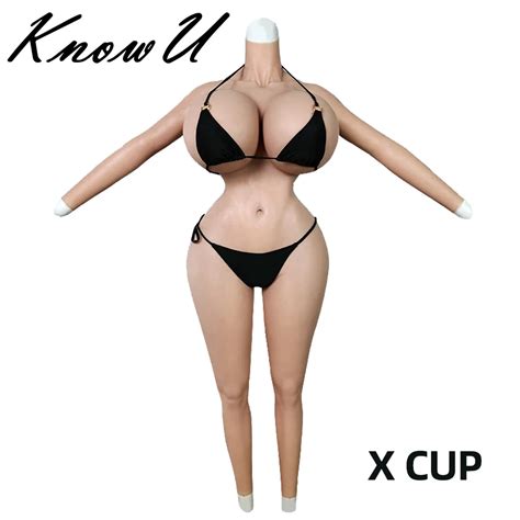Knowu X Cup Giant Breast Fat Buttocks Bodysuit Silicone Breast Forms