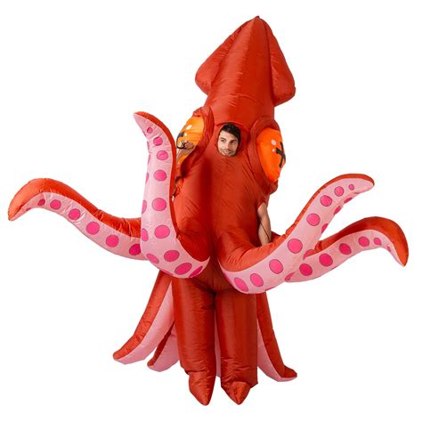 Buy Spooktacular Creations Inflatable Costume Full Body Squid Air Blow Up Deluxe Halloween