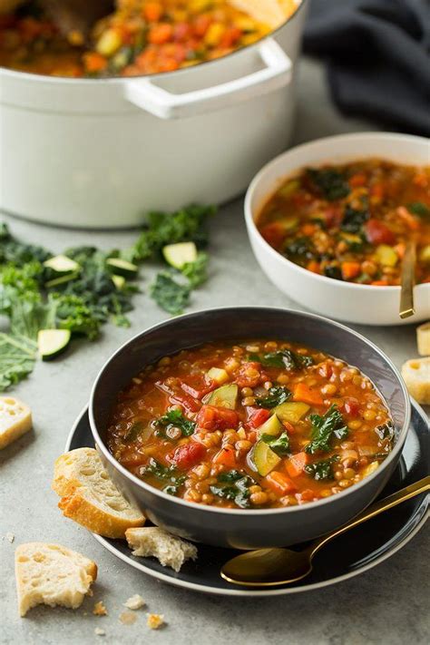 Italian Vegetable Lentil Soup Cooking Classy Whole Food Recipes