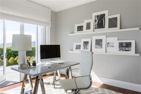 Gray Home Office Contemporary Denlibraryoffice Pacific