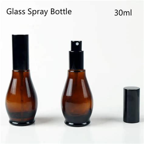 20pcs 30ml Amber Glass Atomizer Bottle Drak Brown Perfume Water Glass