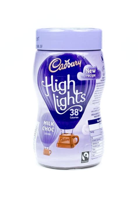 Cadbury`s Highlights Milk Choc Chocolate Drink White Background