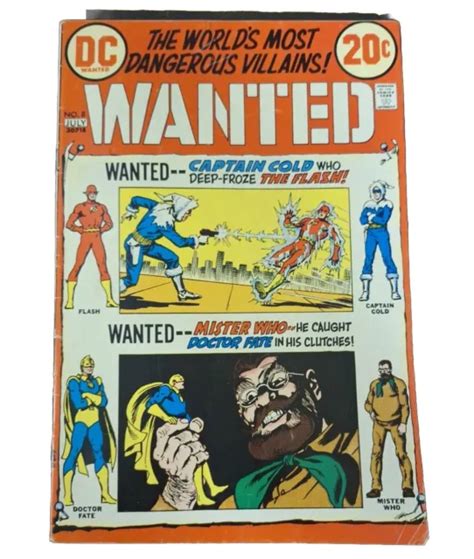 WANTED. THE WORLD'S Most Dangerous Villains # 8 DC Comics 1973 $4.99