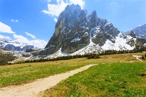 Italian Dolomites Landscape Stock Photo Image Of Outdoors Peaks