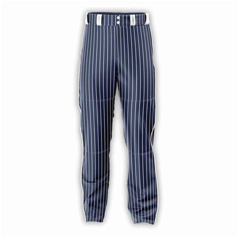 Navy Blue Baseball Pants With White Stripecolor I1 Amigocustom