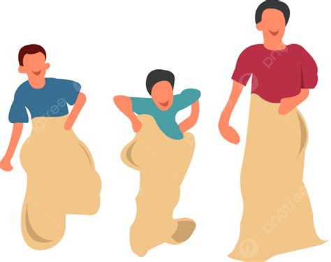 Sack Race Vector Png Vector Psd And Clipart With Transparent