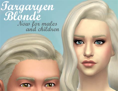Targaryen Blonde For All By Kellyhb5 Sims 4 Hair