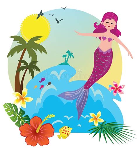 Mermaid Under The Sea Stock Vector Illustration Of Fantasy 180163672
