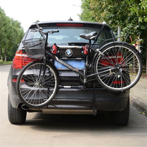 Deluxe 3 Bike Trunk Mount Rack Foldable Universal Bicycle Carrier Fits