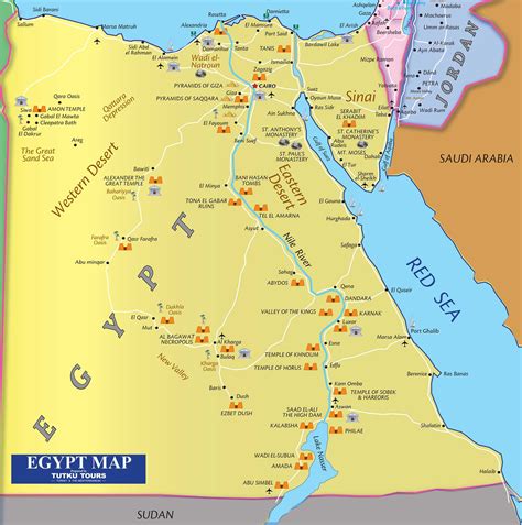 Egypt facts, egypt internet resources, links to egypt. TUTKU TOURS - EGYPT MAPS