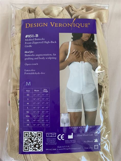 Design Veronique Melded Buttocks Front Zippered Girdle Womens Fashion