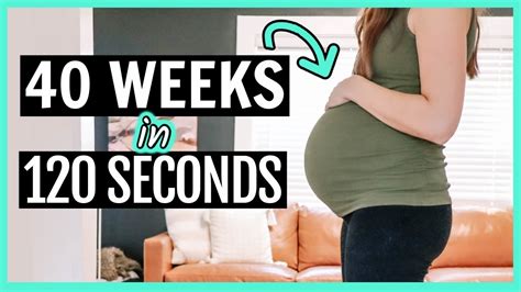Pregnant Belly Week By Week Transformation 🤰 40 Weeks In 120 Seconds Pregnancy Progression Youtube