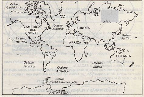 El Blog De Antonio Mapa De Los Continentes Y Océanos