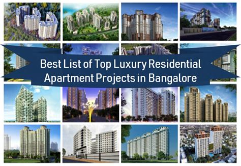 Best 12 Top Luxury Residential Apartment Projects In Bangalore