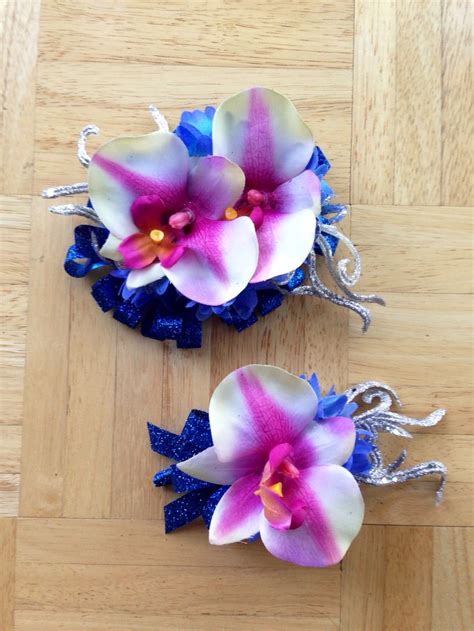 Diy Artificial Orchid Prom Formal Dance Corsage And Boutonni Re Made