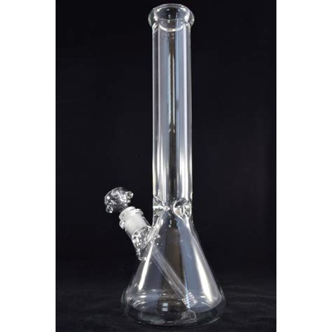 16 Inch OG Beaker Base Bong with Super Thick Clear Glass - Glass City Pipes