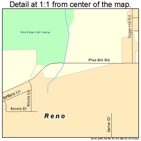 Reno Texas Street Map 4861592