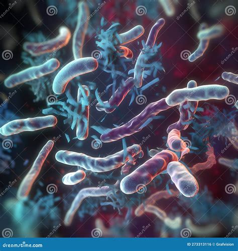 Micro Bacterium And Therapeutic Bacteria Stock Illustration