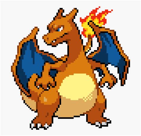 All images and logos are crafted with great workmanship. Pokemon Pixel Art Charizard Clipart , Png Download ...