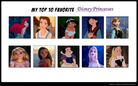 My Favorite Disney Princesses Updated By Mariosonicfan16 On Deviantart