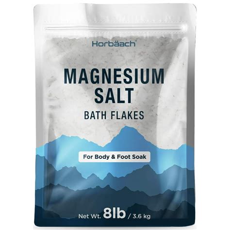 Magnesium Flakes 8 Lb Bulk Size Magnesium Chloride Bath Salts