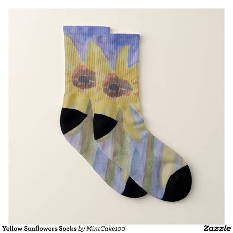 Yellow Sunflowers Socks Beautiful Socks For Exercise Running Or Everyday Casual Lifystyle