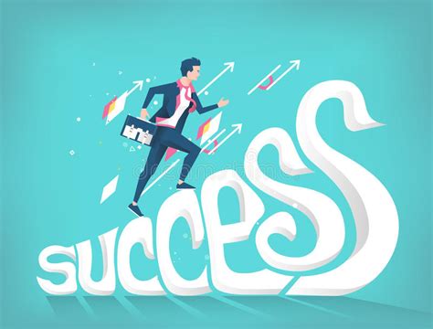 Business Concept Of Success Stock Vector Illustration Of Staircase