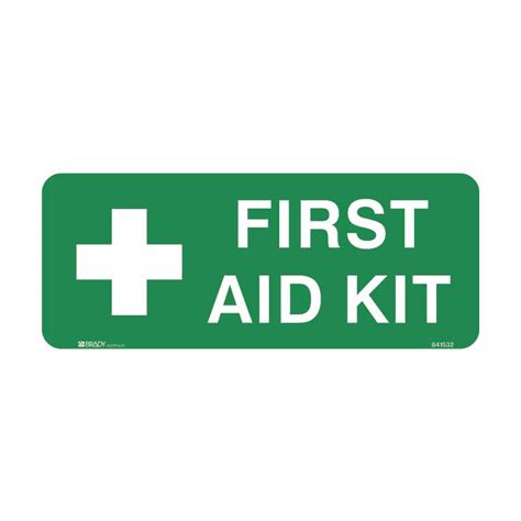 Emergency Information Sign First Aid Kit Whitegreen
