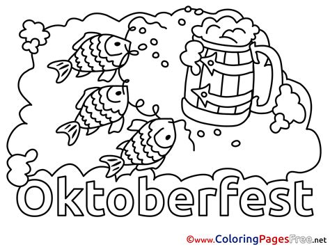 Feast Oktoberfest for Children free Coloring Pages