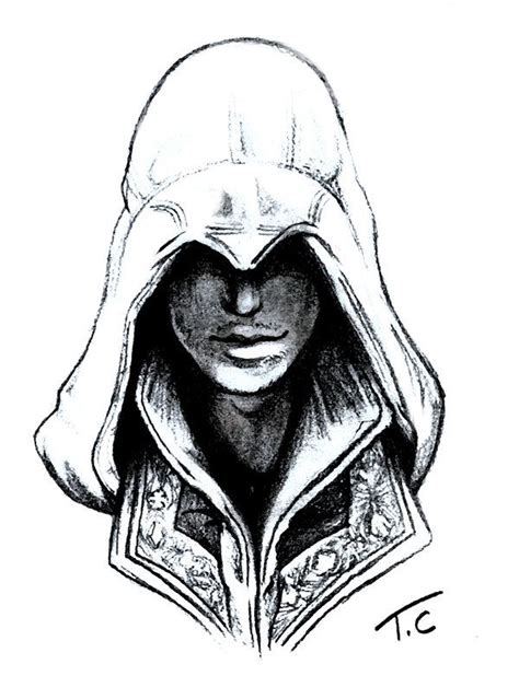 Ezio Auditore Arte Assassins Creed Desenho Do Assassin S Creed