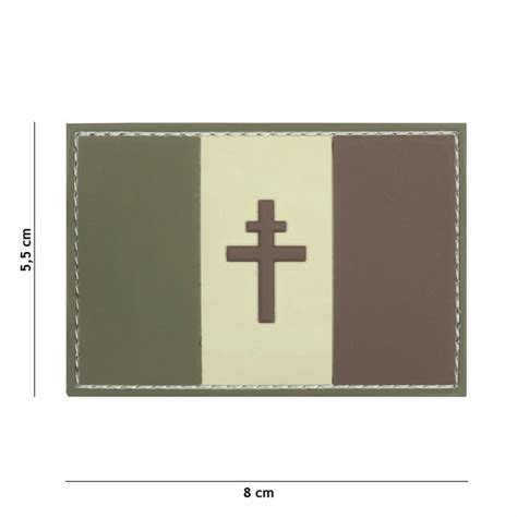 Patch 3d Pvc Drapeau Français Résistance Basse Visibilité 101