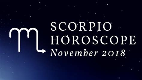 It consists of different rashifal (horoscope)s for 2018 such as love rashifal (horoscope) 2018, finance rashifal (horoscope) 2018, family astrology 2018, rashifal. Scorpio Horoscope November 2018 - YouTube