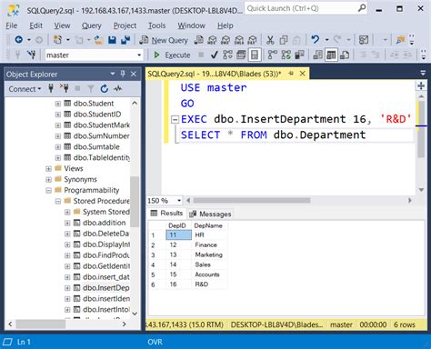 Sql Server Stored Procedure Insert Into With Examples Databasefaqs Com