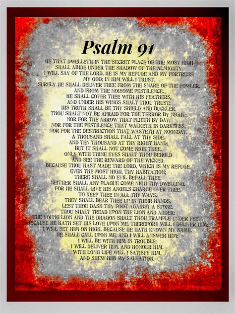 Psalm Poster Printable Unique Psalm Prayer Card Wall Etsy My Xxx Hot Girl