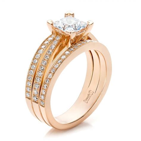 Maybe you would like to learn more about one of these? Custom Rose Gold and Princess Cut Diamond Engagement Ring ...