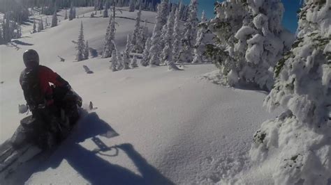 Nice Day Snowmobiling Go Pro Footage Youtube