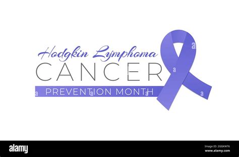 Hodgkin Lymphoma Cancer Awareness Month Isolated Logo Icon Sign Stock