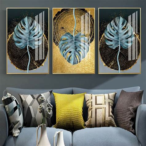 Green And Gold Wall Art Canvas Painting Gold Wall Art Canvas Wall
