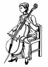 Cello Coloring Getcolorings Pages Edupics sketch template